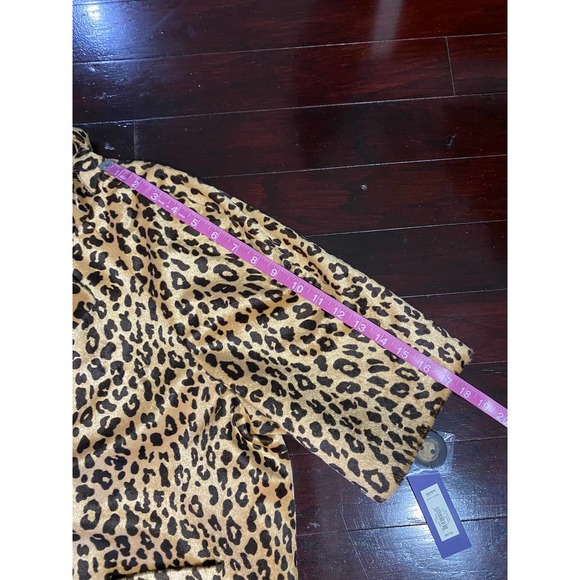 Apt 9 Retro Jacket Windbreaker 60's Style XL Leopard Print Fall Spring New Tags - Picture 10 of 10
